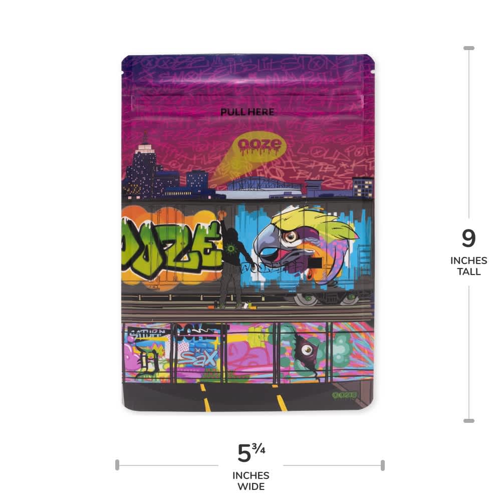 Ooze Designer Mylar Bags - 1 Oz - 10pk - 12ct Display