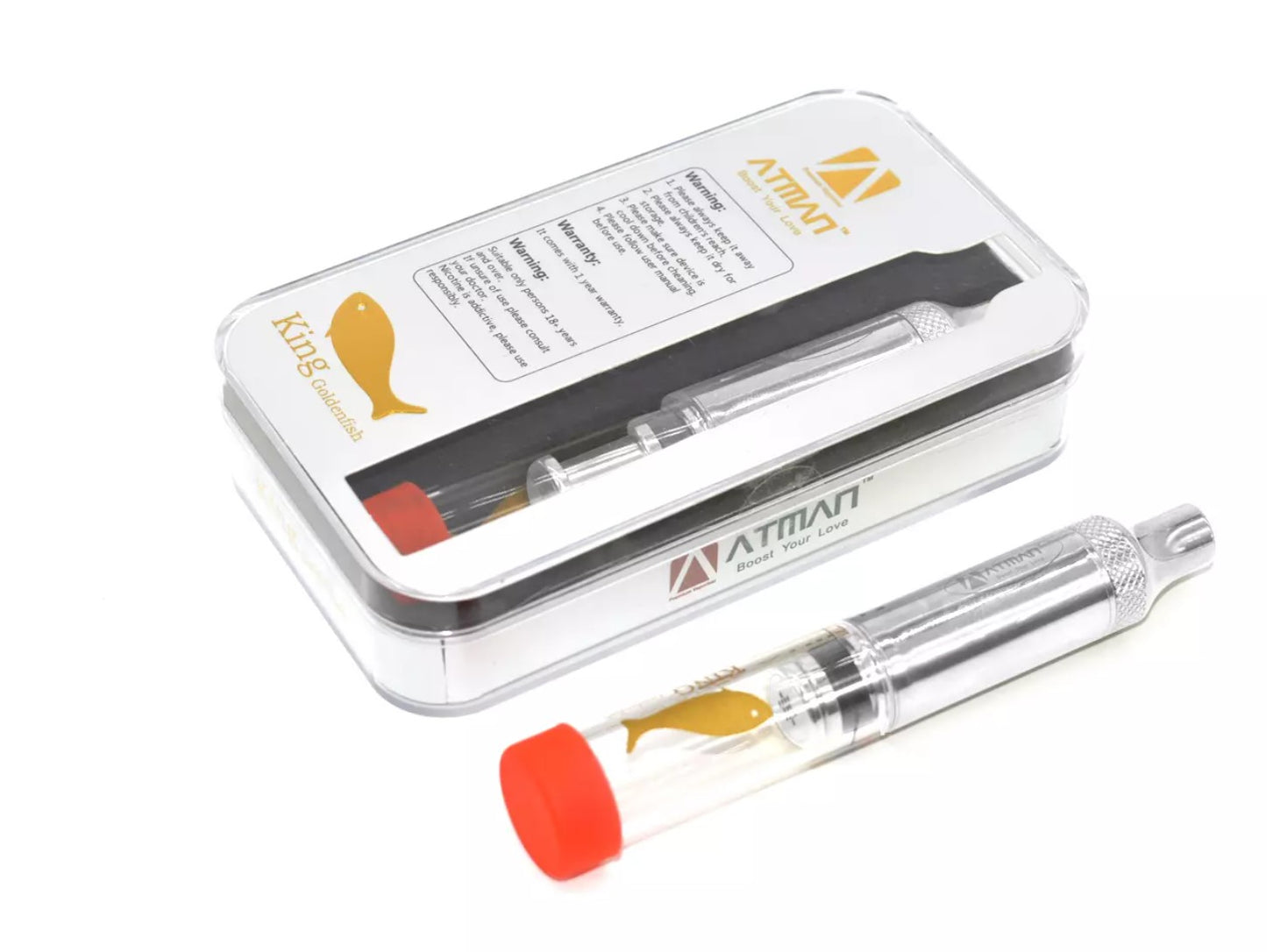 ATMAN King Golden Fish Loose Leaf Glass Blunt