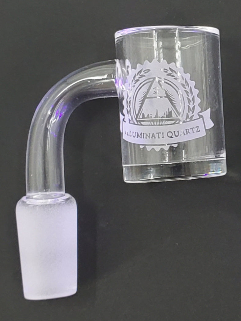 Illuminati Quartz High Quality Beveled Banger 2mm 14mm Male