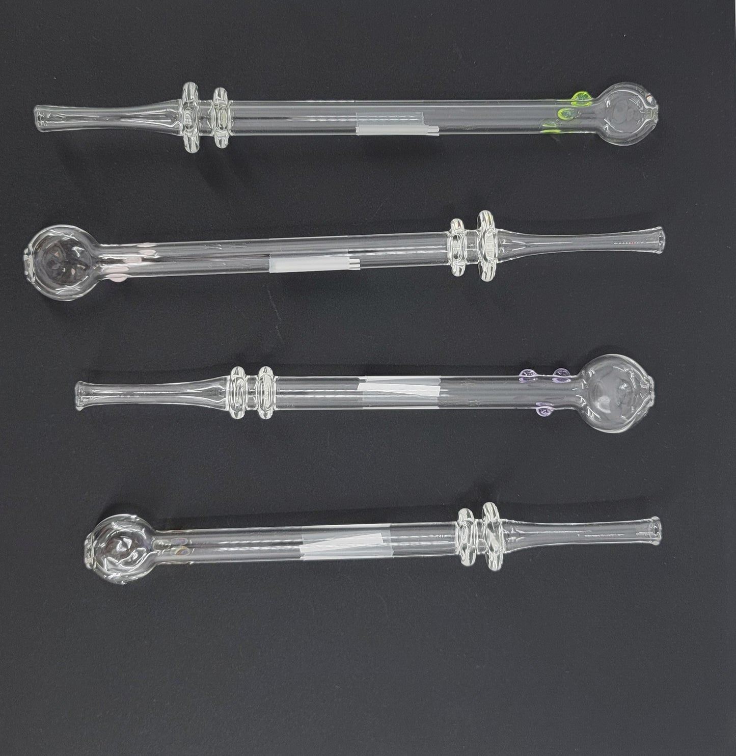 American Made Glass Oil Straws in Assorted Colors & Designs