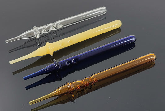 American Made Glass Booth $IX 7" Dab Straws - Assorted Colors