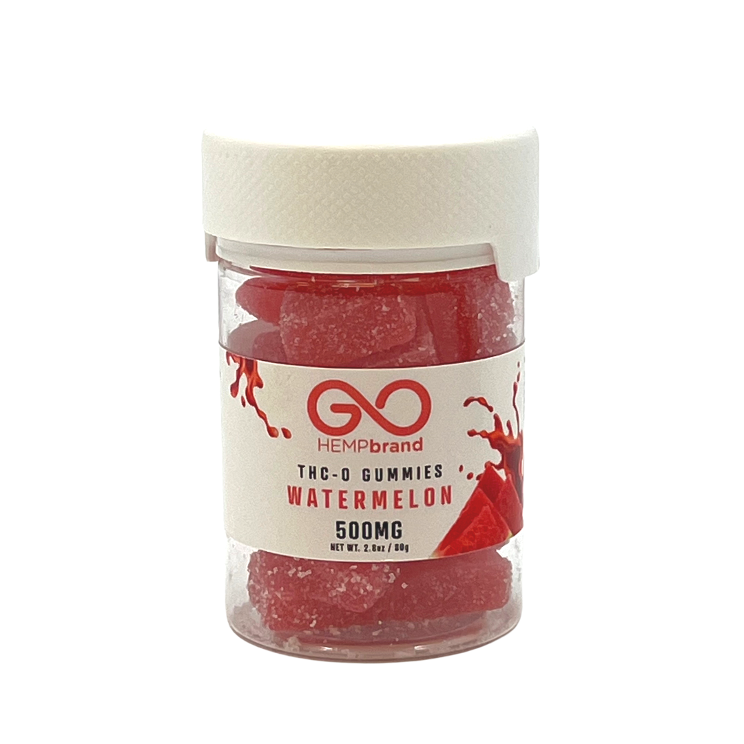 GoHemp Brand THCO INFUSED Gummies Jar - Assorted Flavors comes in 500mg and 1000mg