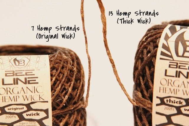 Beeline Hemp Wick Ball 200Ft. - 7 Strand or 13 Strand Options