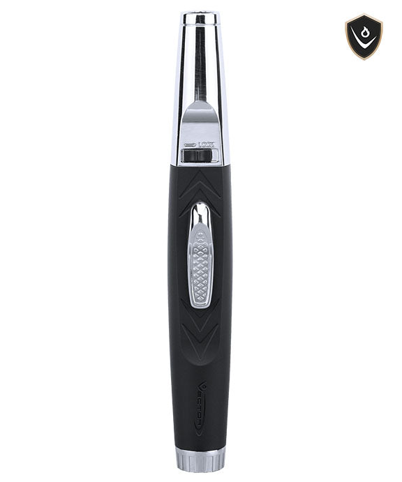 Vector AVENGER Wind Resistant Single Flame Jet Torch Lighter - Bonus Pack