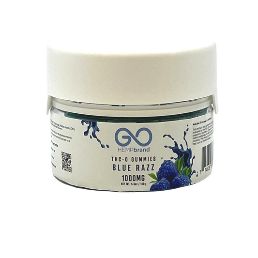 GoHemp Brand THCO INFUSED Gummies Jar - Assorted Flavors comes in 500mg and 1000mg