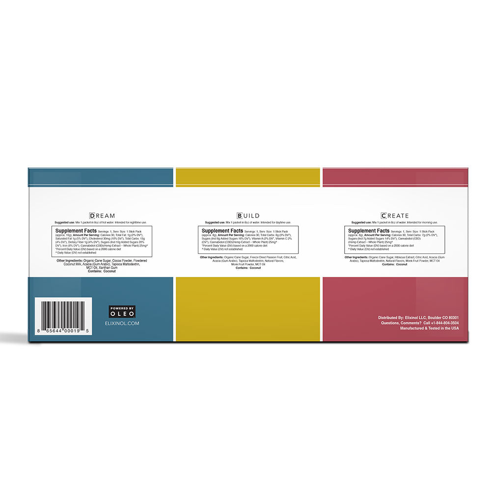 CBD Powder 21 Pack Sachets – Mixed Flavors