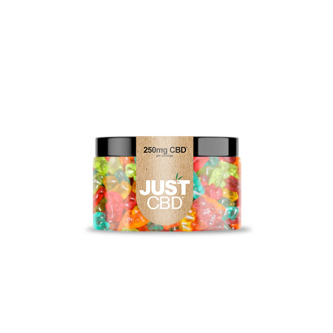 Just CBD 250MG Gummies Jar - Assorted Flavors
