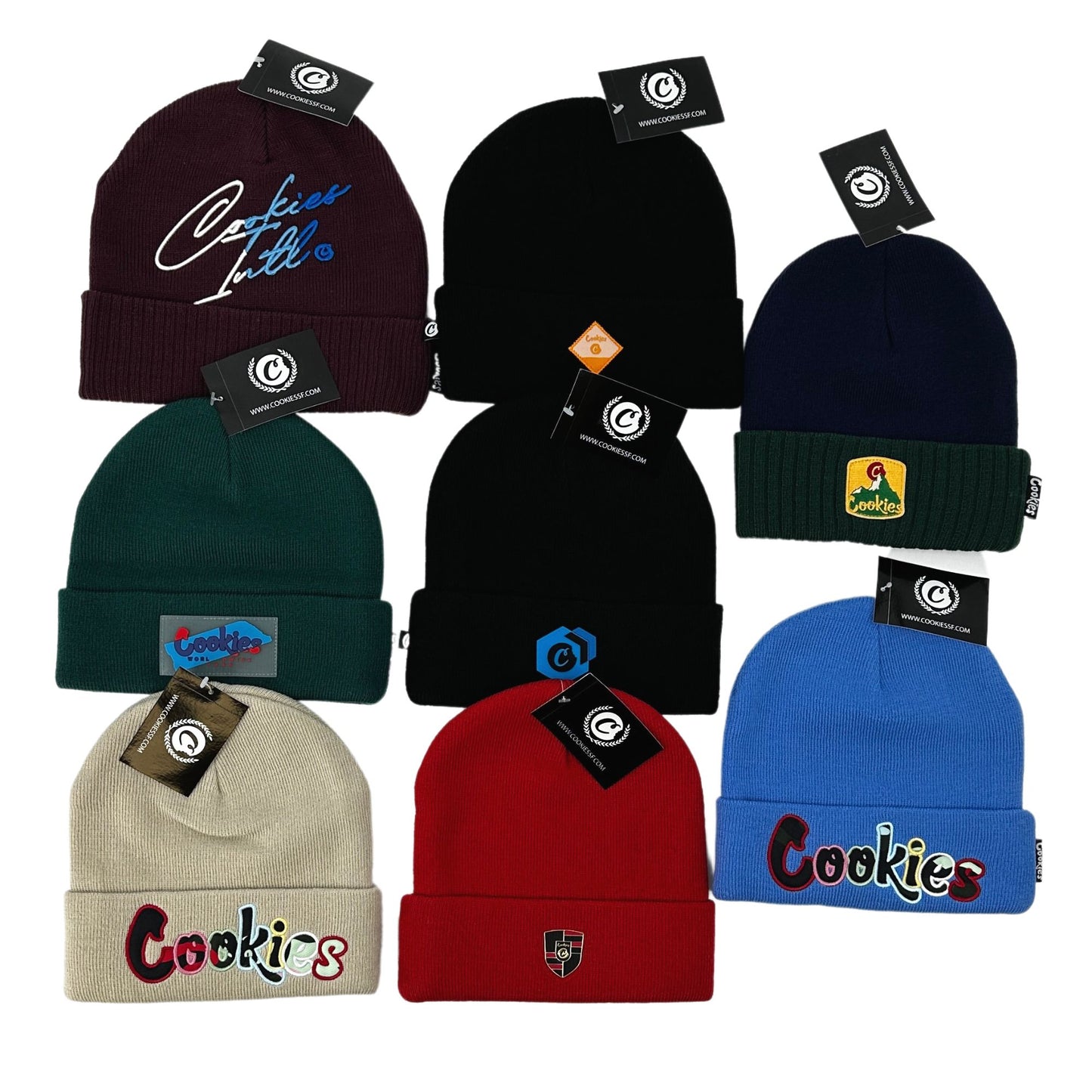 Cookies One Size Knitted Beanies - Mixed Designs