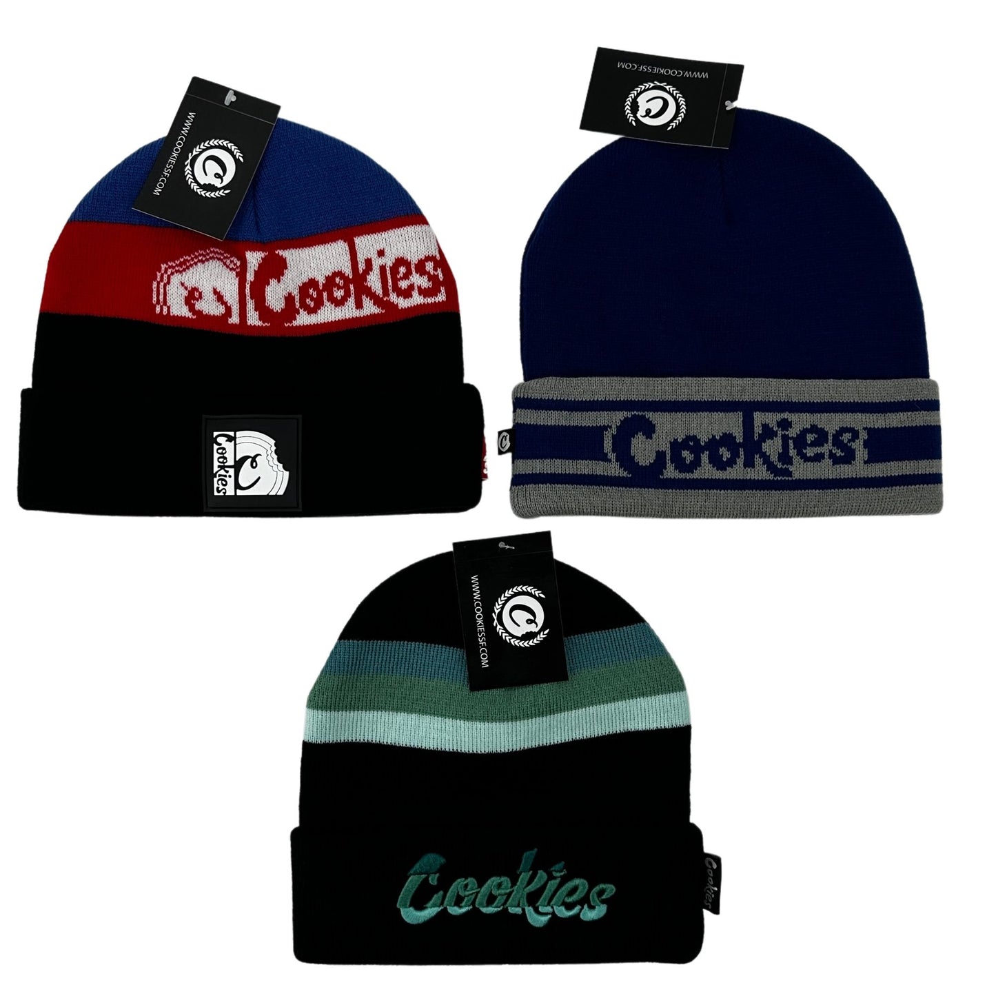 Cookies One Size Knitted Beanies - Mixed Designs