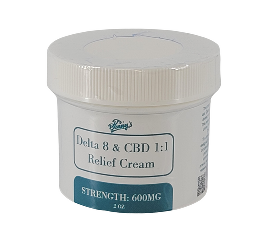 Dr Benny's Delta 8 & CBD Relief Topical Cream 600mg 2oz
