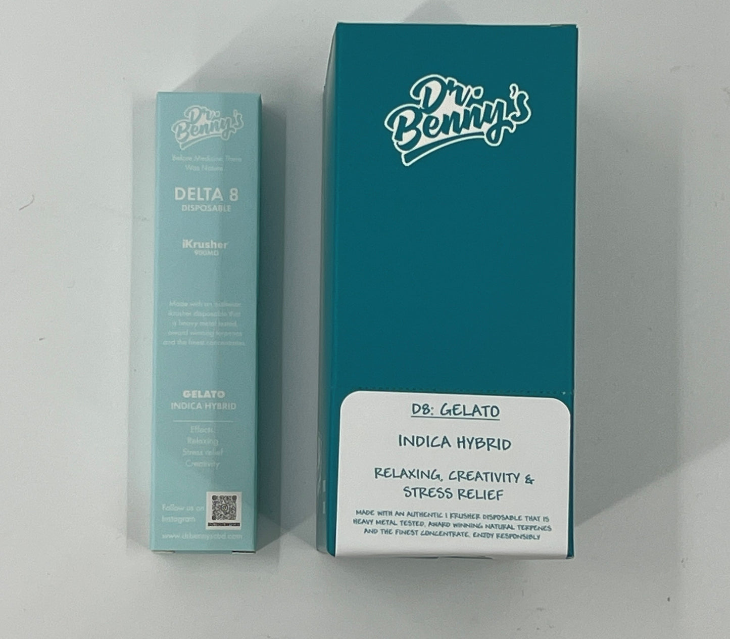 Dr Benny's Delta 8 Distillate 900MG 1ML iKrusher Disposables with Terpenes