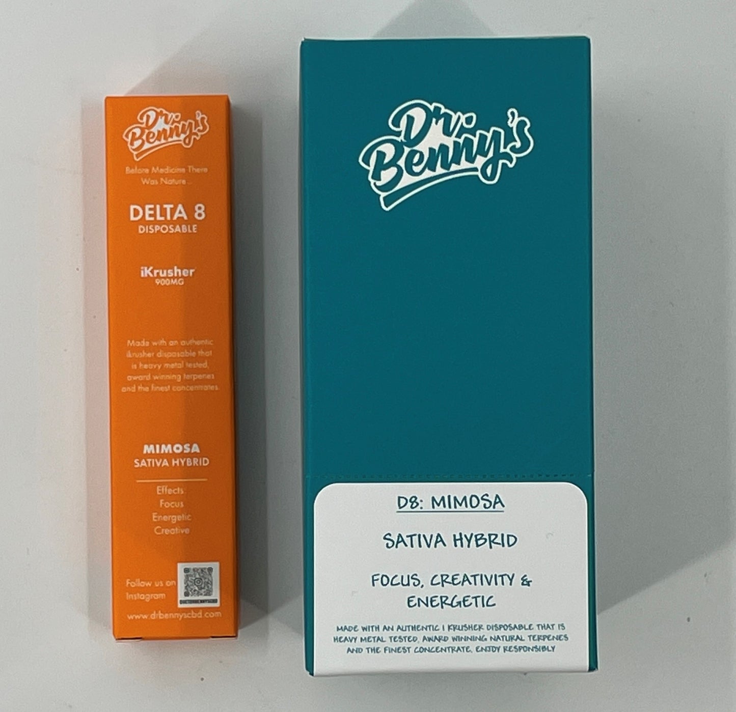 Dr Benny's Delta 8 Distillate 900MG 1ML iKrusher Disposables with Terpenes