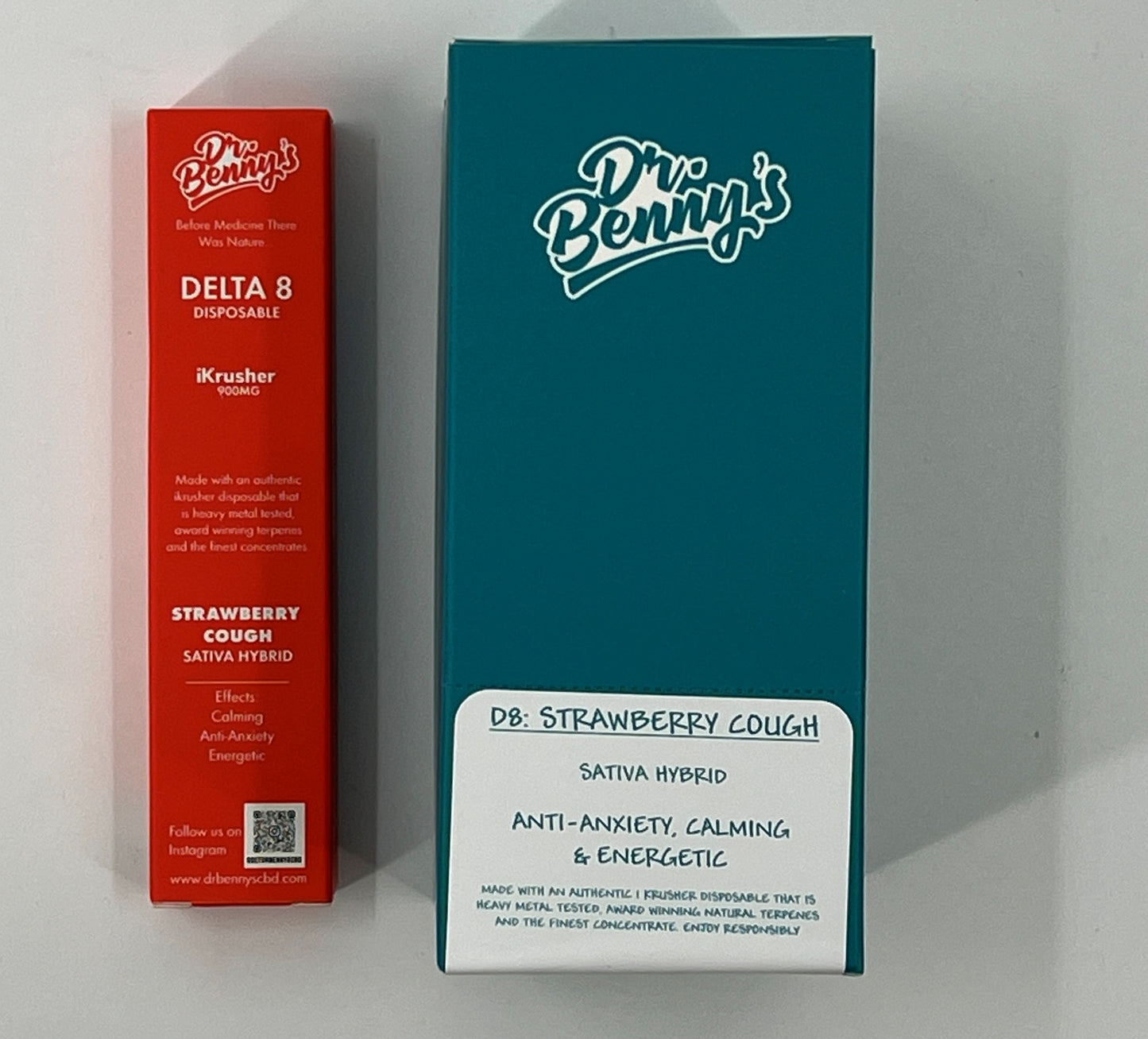Dr Benny's Delta 8 Distillate 900MG 1ML iKrusher Disposables with Terpenes