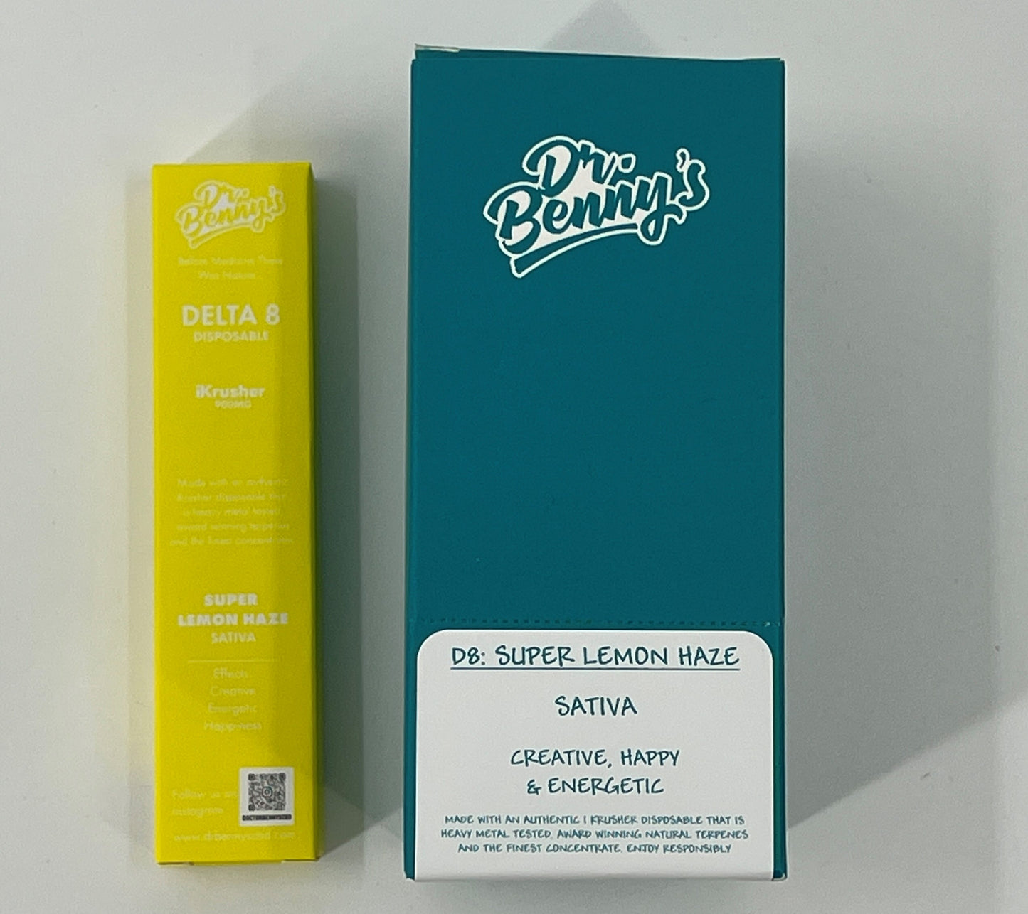 Dr Benny's Delta 8 Distillate 900MG 1ML iKrusher Disposables with Terpenes
