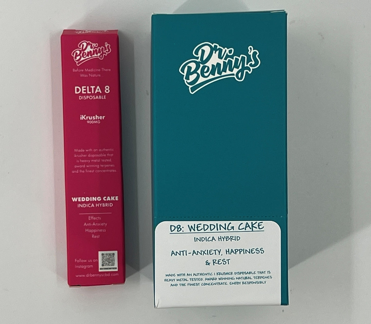 Dr Benny's Delta 8 Distillate 900MG 1ML iKrusher Disposables with Terpenes