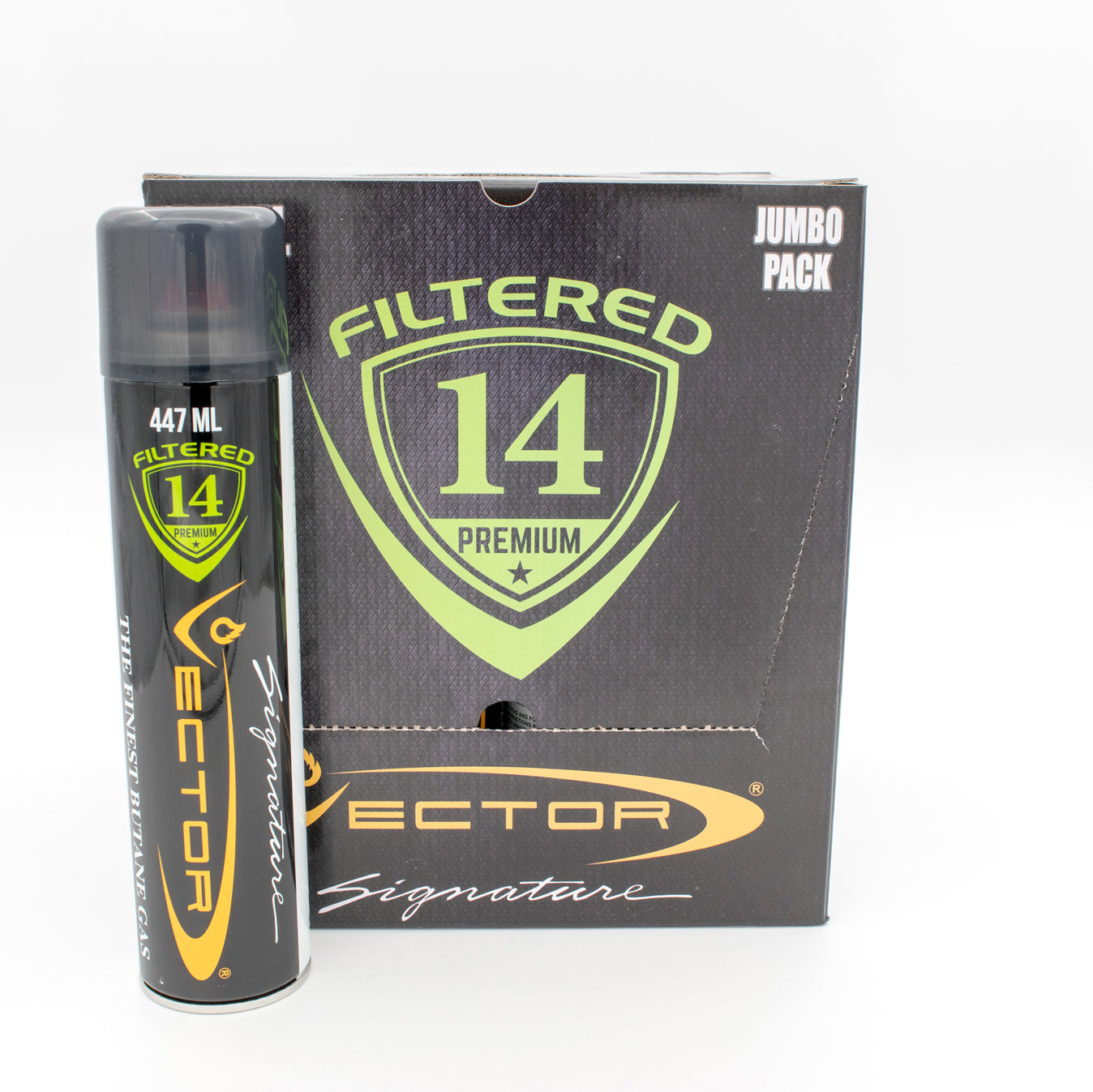 Vector 14x Filtered Premium Refined Fuel Butane Gas Refill 12 Per Case