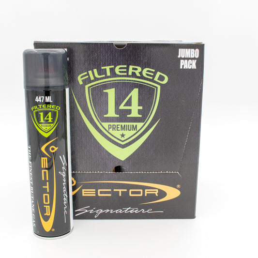 Vector 14x Filtered Premium Refined Fuel Butane Gas Refill 12 Per Case