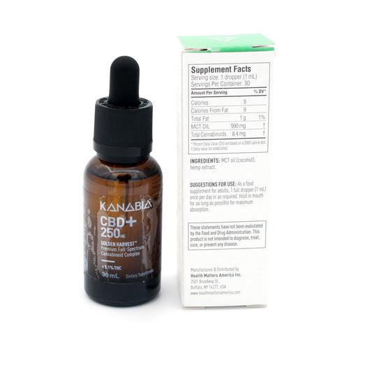 Kanabia Golden Harvest Full Spectrum CBD Oil with MCT