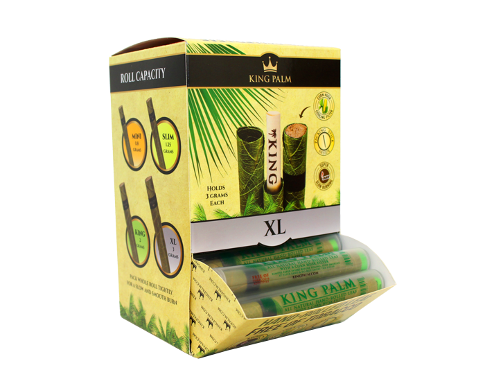 King Palm Natural Leaf Pre-Rolls Dispenser Tub - 50ct Singles