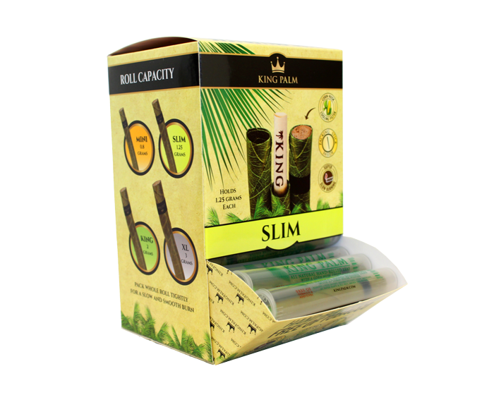 King Palm Natural Leaf Pre-Rolls Dispenser Tub - 50ct Singles