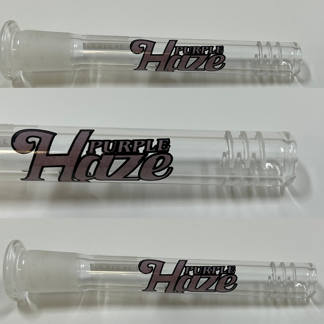 OTG USA Made 4" Downstems with Purple Haze Logo 18MM M-to-F 14MM