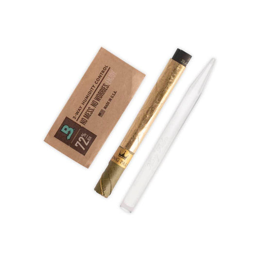 King Palm Pre-Rolled 24k Edible Gold Vanilla Cone Mini | Holds 1Gram | 15ct Display