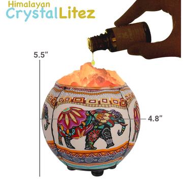 HIMALAYAN CRYSTALLITEZ AROMATHERAPY SALT LAMP, HANDCRAFTED ARTISAN MADE