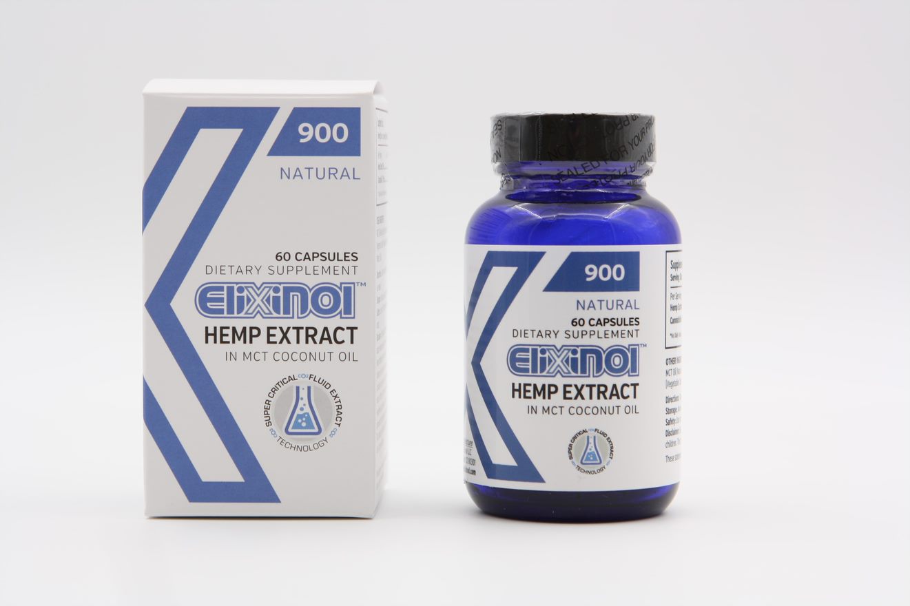 Elixinol Hemp Oil Capsules-Natural 450mg / 900mg / 1350mg