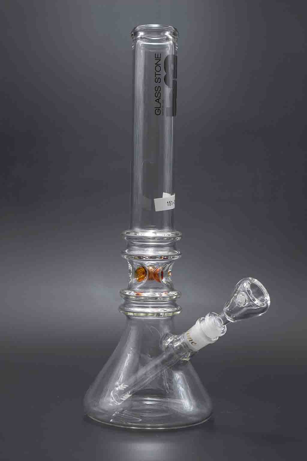 Glass Stone Water Pipes - 45mm 15"-16" Straight Tube