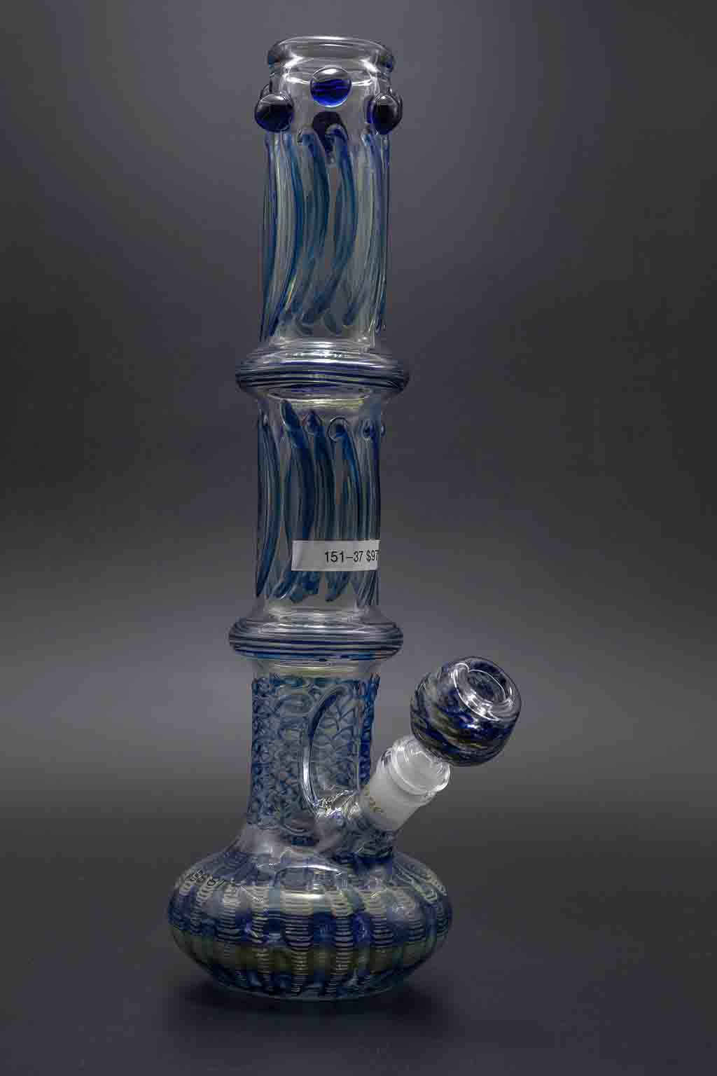 Glass Stone Water Pipes - 46mm Extra Heavy 14"-15" Color Baked Red