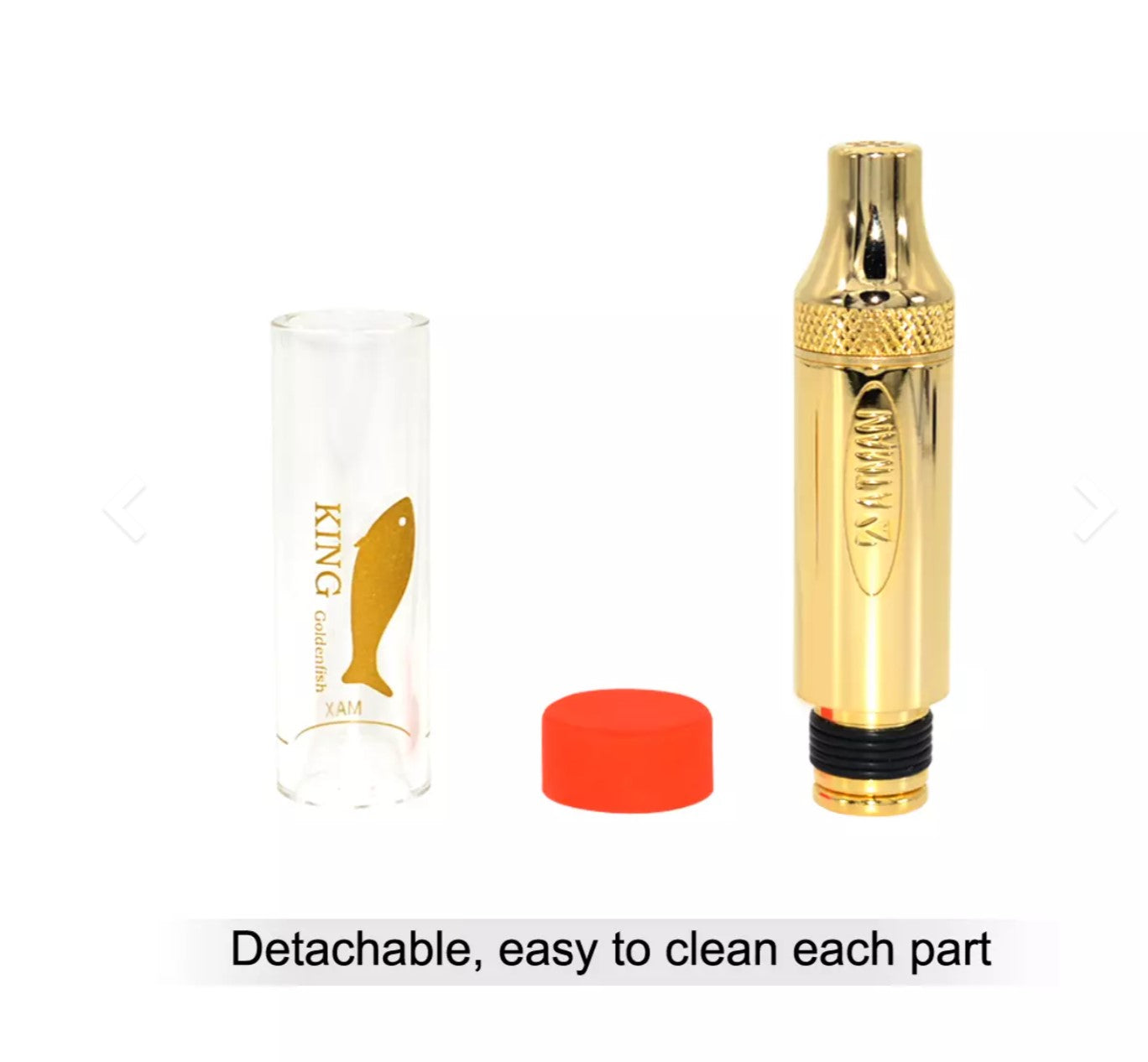 ATMAN King Golden Fish Loose Leaf Glass Blunt