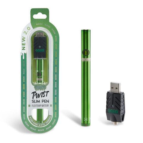 Ooze Twist Slim Flex Temp Pen 2.0 510T Vaporizer Battery