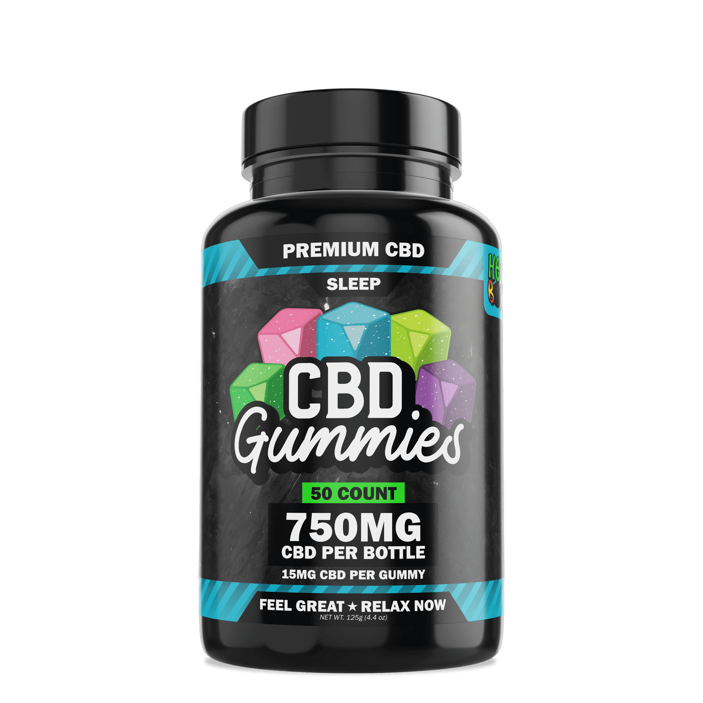 Hemp Bombs Premium CBD Sleep Gummies 15MG Per Gummy - Multiple Sizes