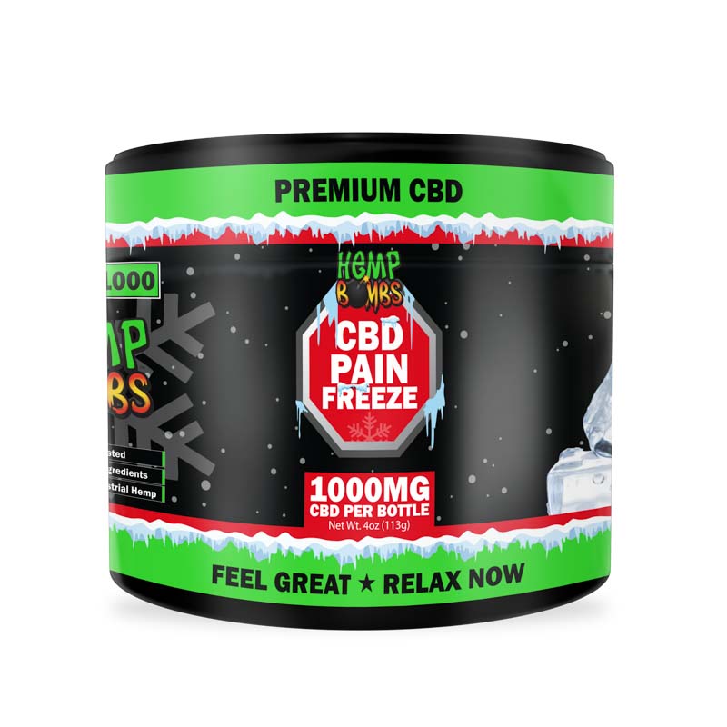 Hemp Bombs CBD Pain Freeze Multiple Sizes