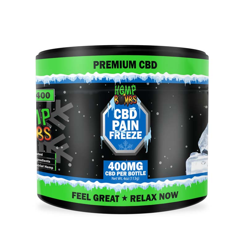 Hemp Bombs CBD Pain Freeze Multiple Sizes
