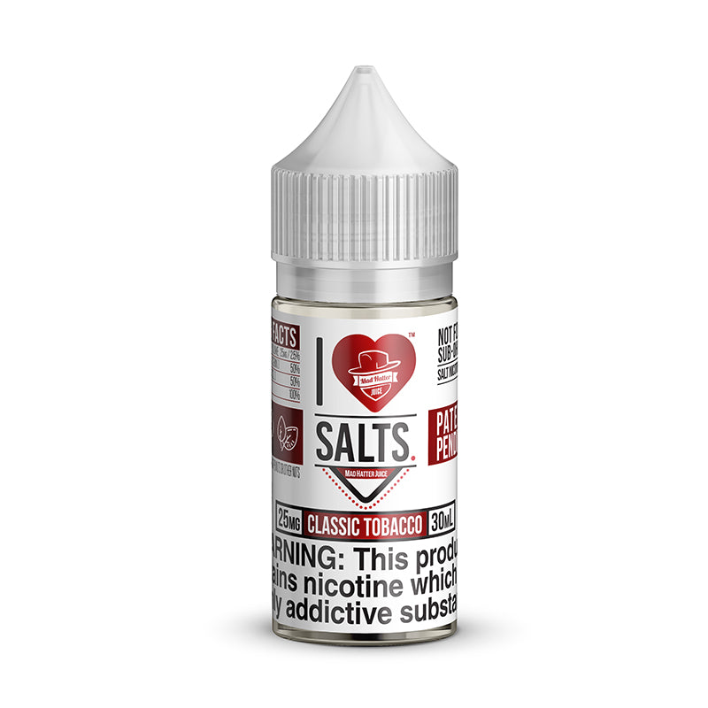I Love Salts by Madhatter 30mL in 25 mg or 50mg