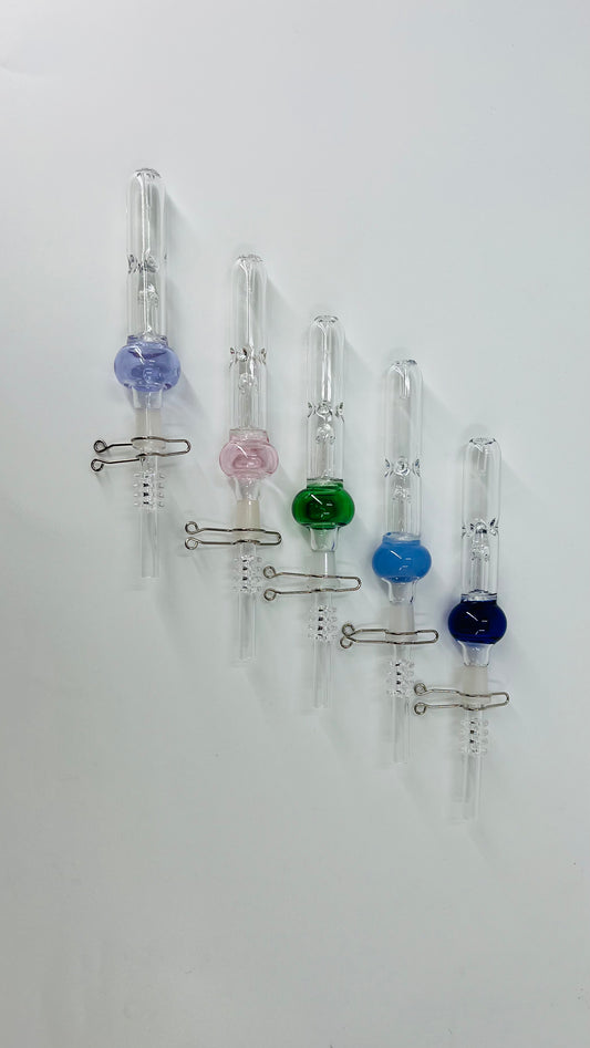American Made Micro Color Dab Straws Set With Quartz Tip Assorted Colors