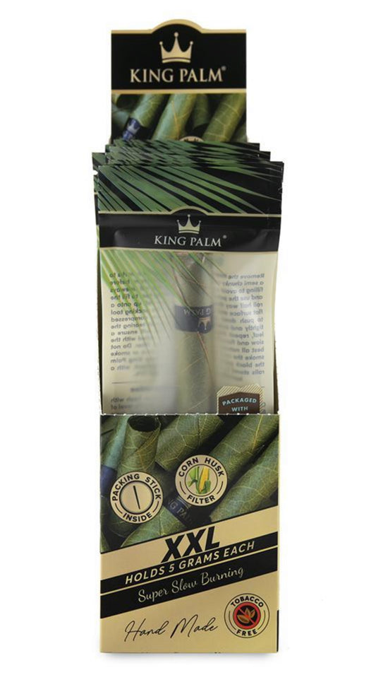 King Palm 1 XXL Natural Leaf Rolls w/ Boveda | Holds 5G Each | 10ct Per Box