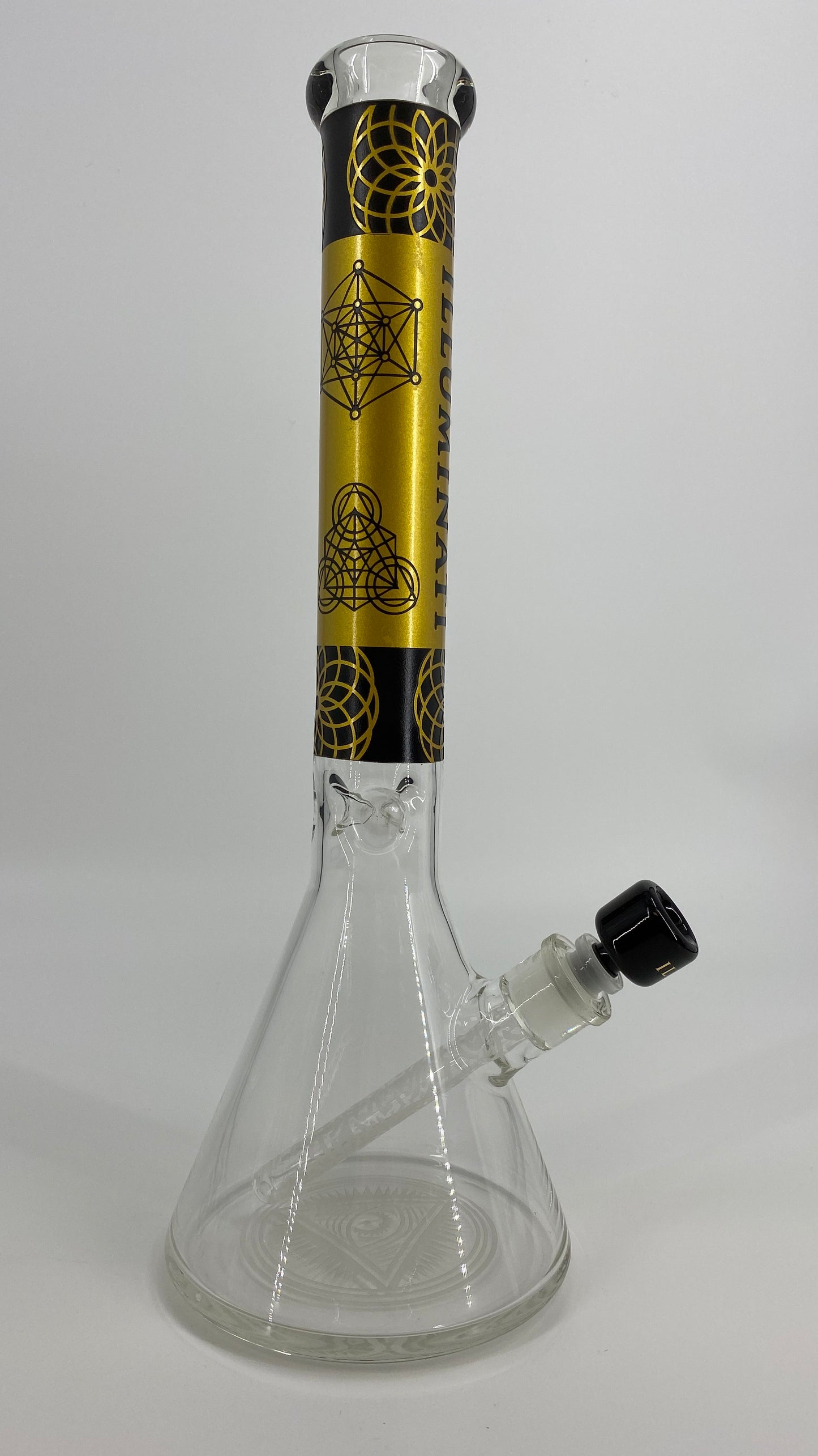 Illuminati 18" Sacred Geo Beaker 14mm Female Joint