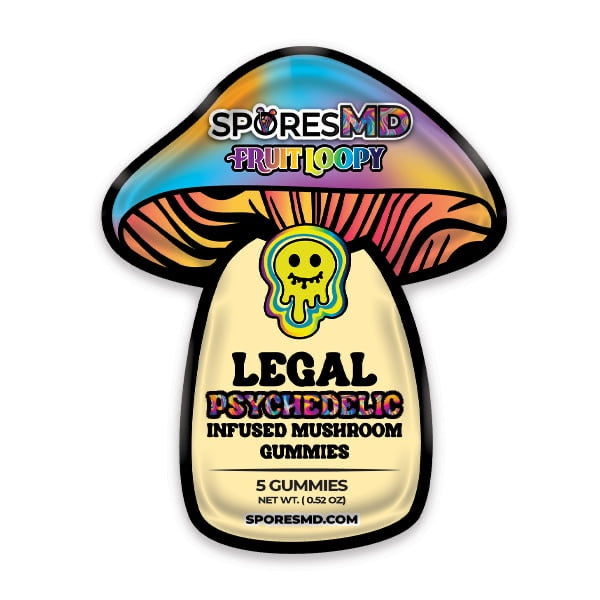 SPORESMD 5 Pack Mushroom Gummies | 12ct Display