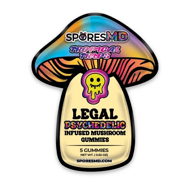 SPORESMD 5 Pack Mushroom Gummies | 12ct Display