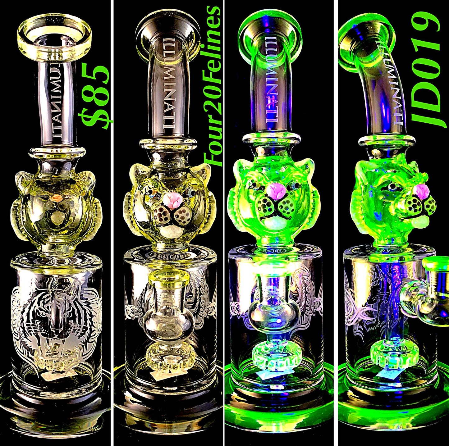 Illuminati Full CFL Feline in a Hanger UV 10"