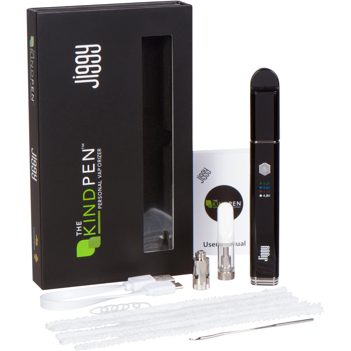 The Kind Pen Jiggy 3-in-1 Oil Cartridge Vaporizer & E-Nail