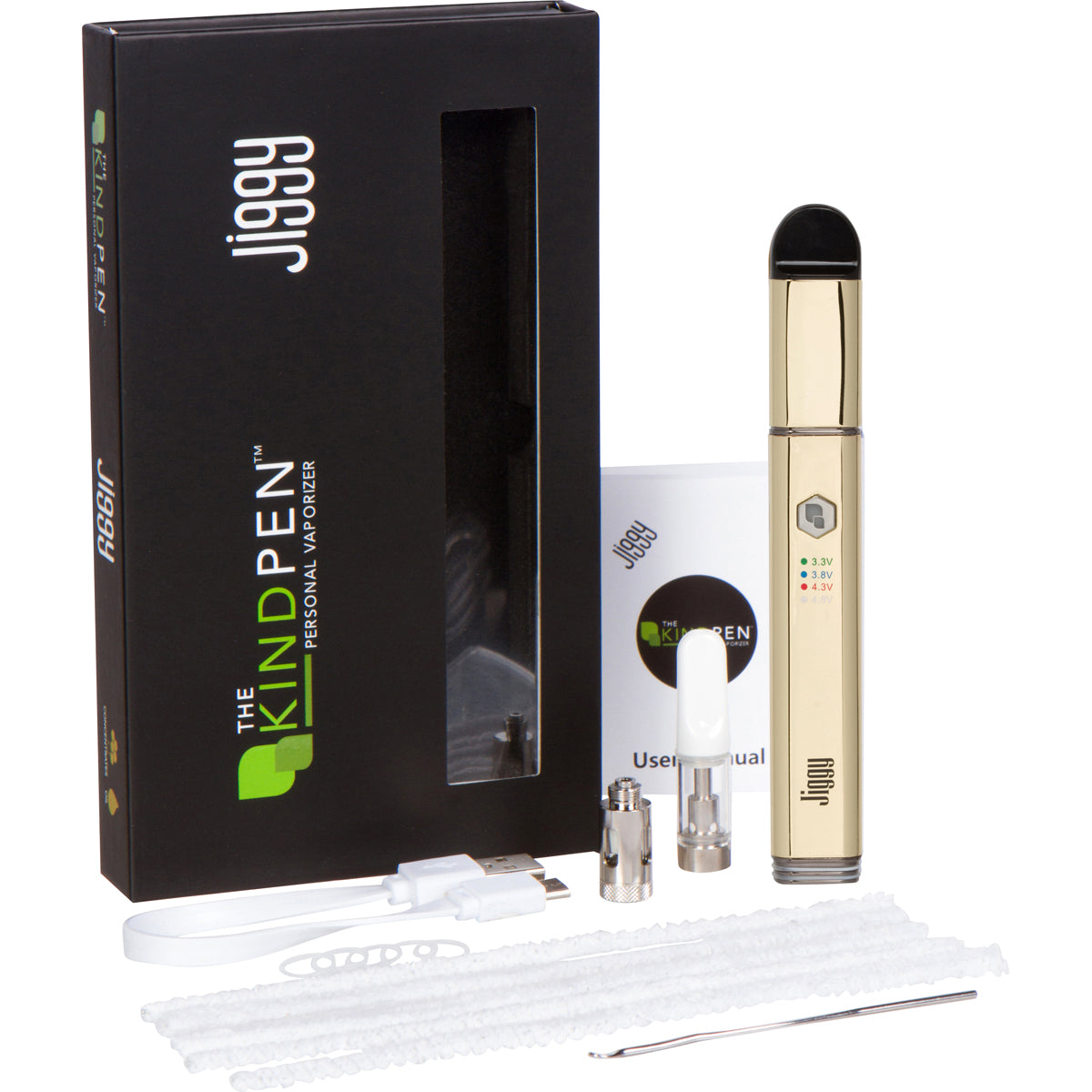 The Kind Pen Jiggy 3-in-1 Oil Cartridge Vaporizer & E-Nail