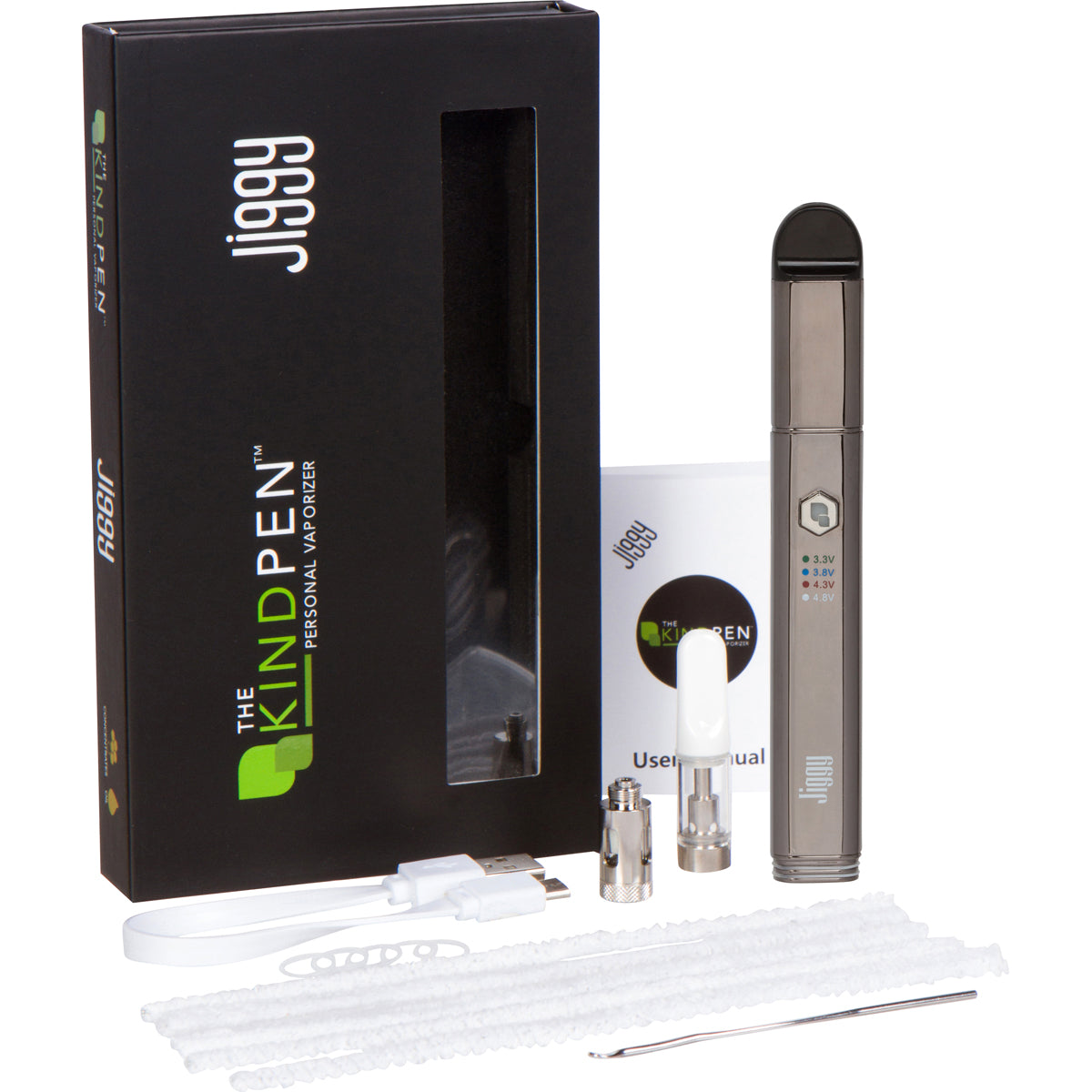 The Kind Pen Jiggy 3-in-1 Oil Cartridge Vaporizer & E-Nail