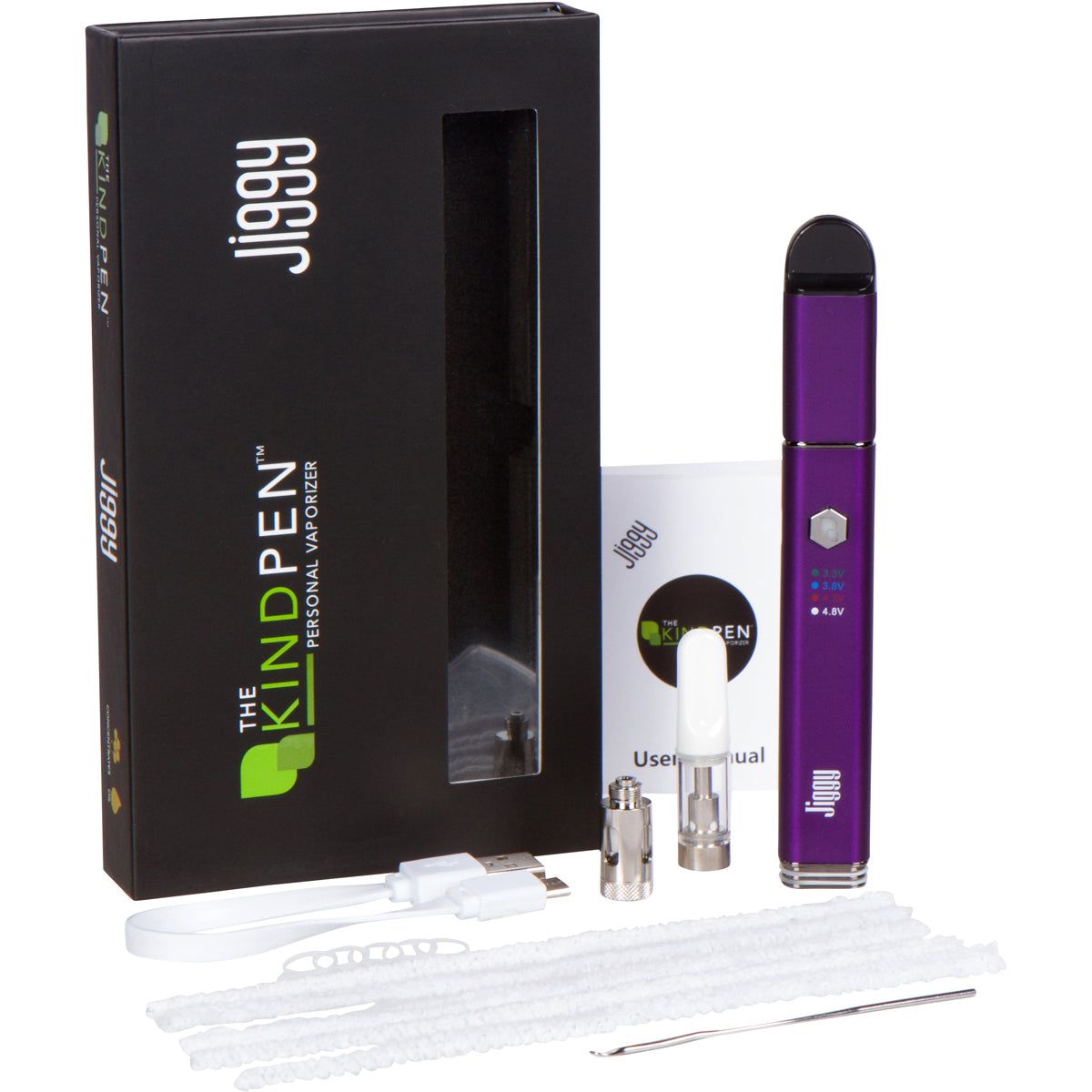 The Kind Pen Jiggy 3-in-1 Oil Cartridge Vaporizer & E-Nail