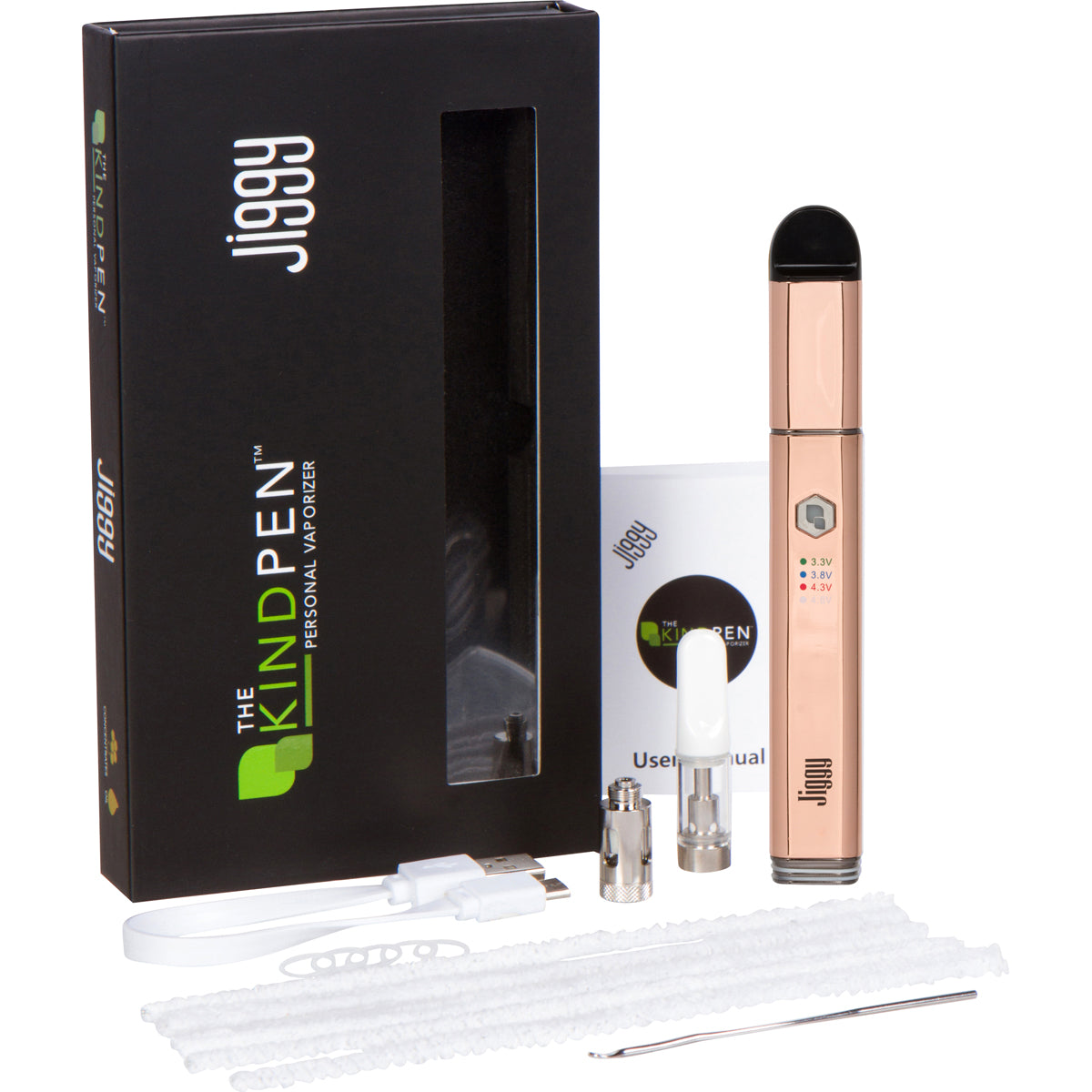 The Kind Pen Jiggy 3-in-1 Oil Cartridge Vaporizer & E-Nail