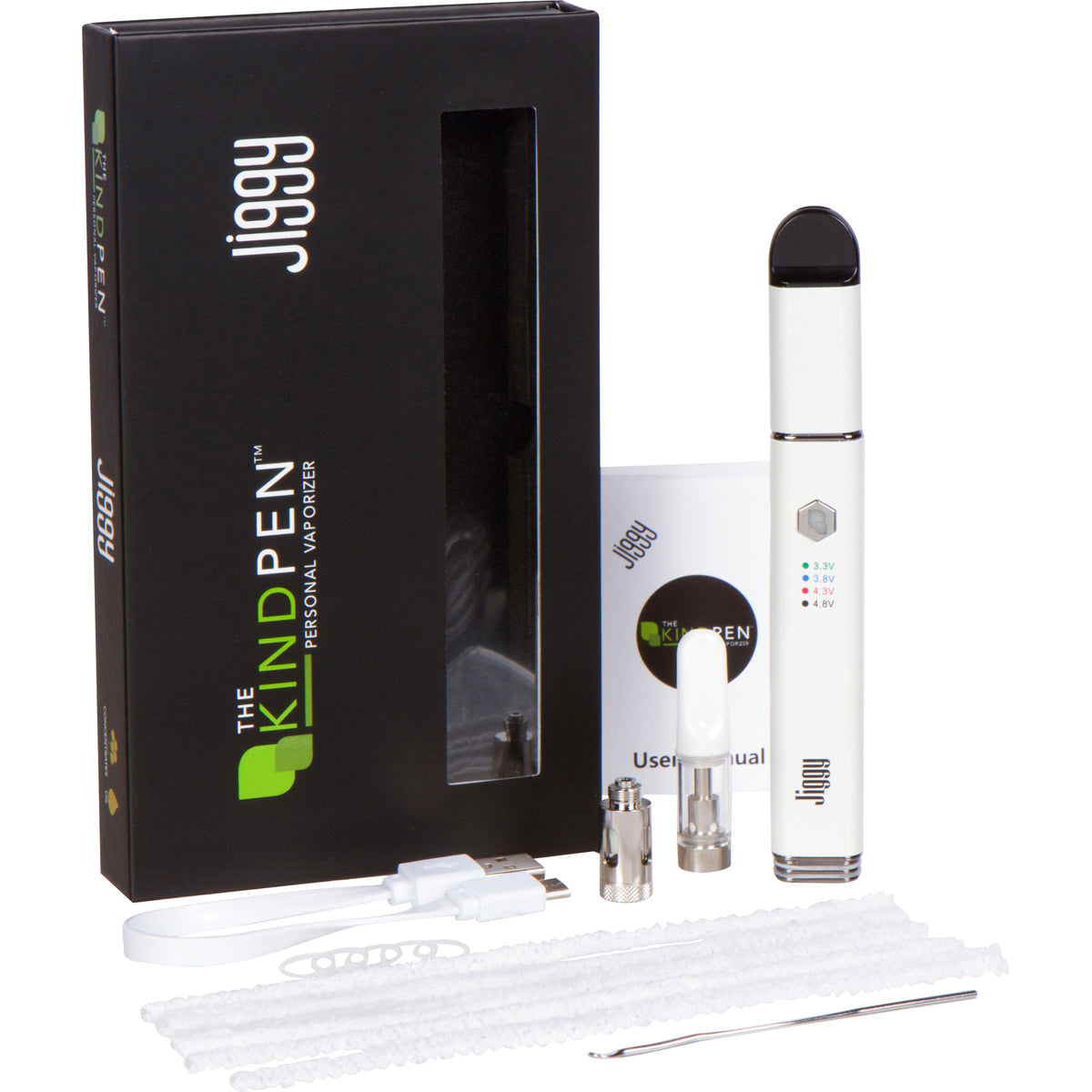 The Kind Pen Jiggy 3-in-1 Oil Cartridge Vaporizer & E-Nail
