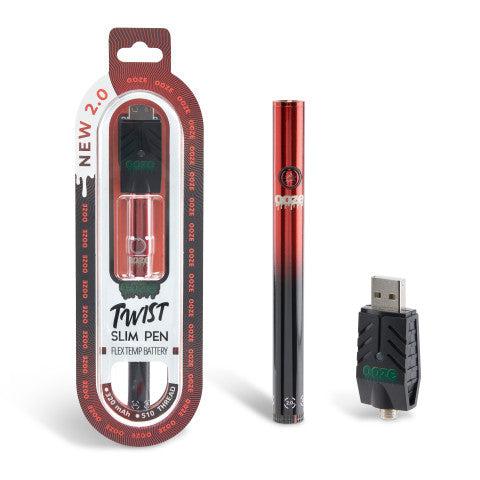 Ooze Twist Slim Flex Temp Pen 2.0 510T Vaporizer Battery