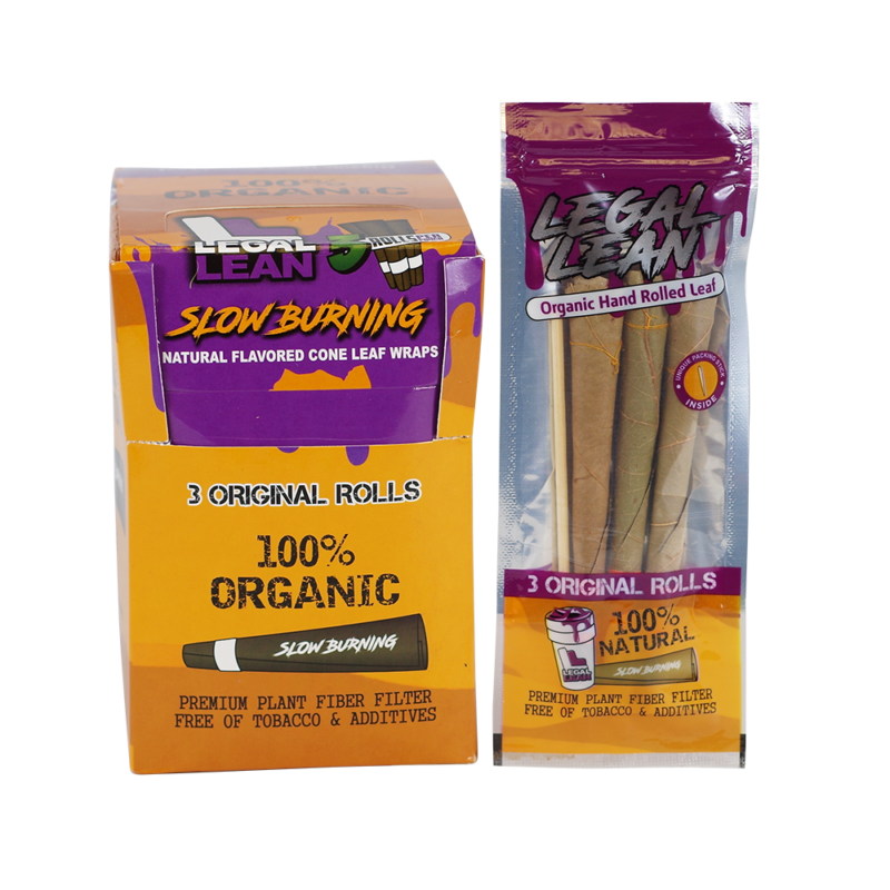 Legal Lean Cone Natural Leaf Wraps King Size - 24 Count Box
